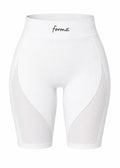 Forme Signature Mesh Shorts – Cloud White