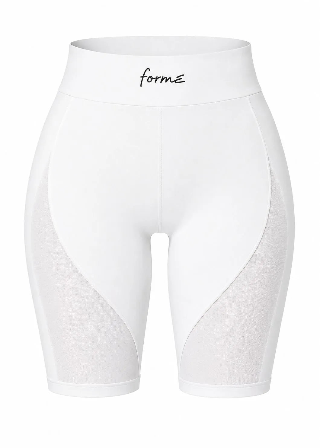 Forme Signature Mesh Shorts – Cloud White