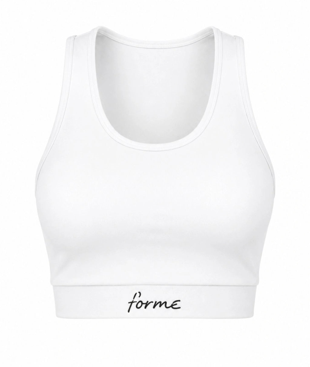 Forme Court Bra – Cloud White